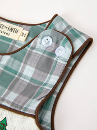 Plaid Moose Smocked Baby Boy JonJon - The Palm Beach Baby