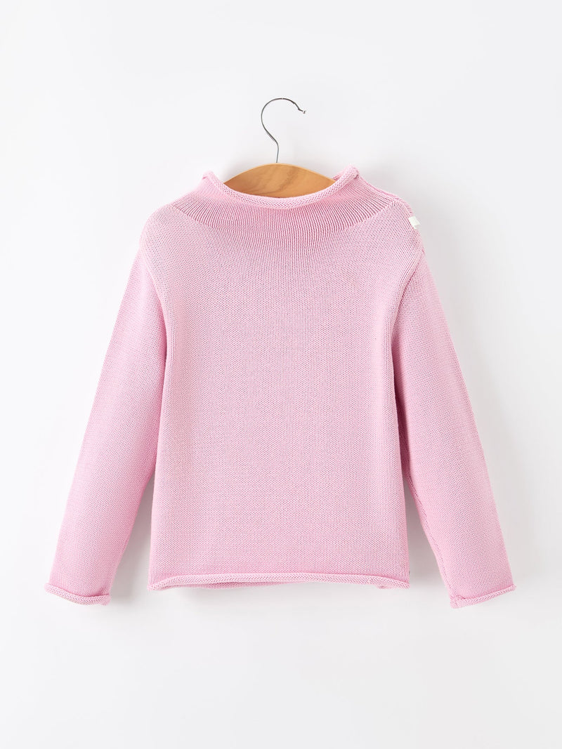 Girls Ghost Bow Knit Sweater Halloween Cute Embroidered Pullover - The Palm Beach Baby