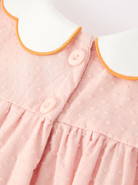 Halloween Pumpkin Embroidered Girls Bloomer Set - The Palm Beach Baby