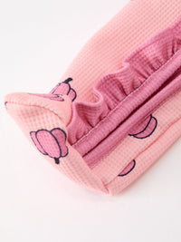 Fall Thanksgiving Pink Pumpkin Ruffle Zip Sleeper Waffle Jumpsuit - The Palm Beach Baby