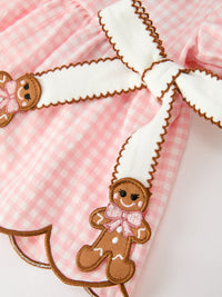 Classic Girls Gingerbread Peter Pan Collar Bloomer Set - The Palm Beach Baby