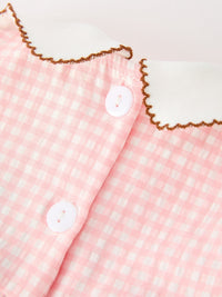 Classic Girls Gingerbread Peter Pan Collar Bloomer Set - The Palm Beach Baby
