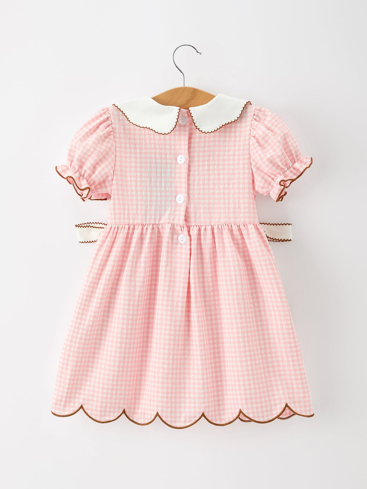 Christmas Girls Gingerbread Peter Pan Collar Dress