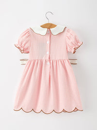 Classic Girls Gingerbread Peter Pan Collar Dress - The Palm Beach Baby