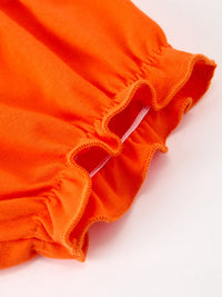 Fall Girls Pumpkin Appliqué Peter Pan Collar Bloomer Set - The Palm Beach Baby