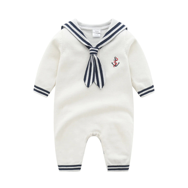 babies and kids Clothing 26-20 1 / 3M Nautical-Themed Knit Romper -The Palm Beach Baby