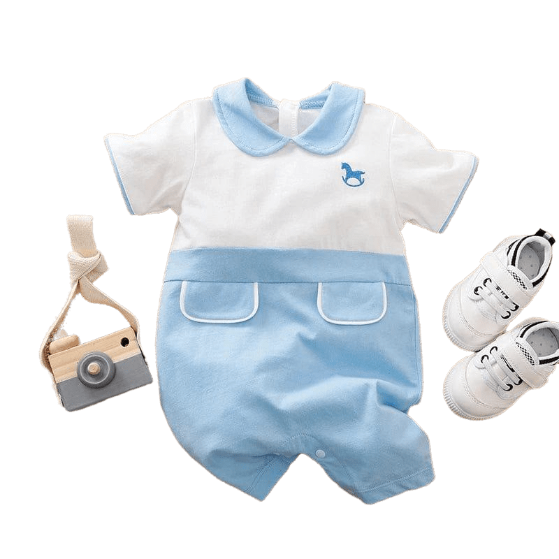 babies and kids Clothing "Hobby Horse" Baby's Romper -The Palm Beach Baby