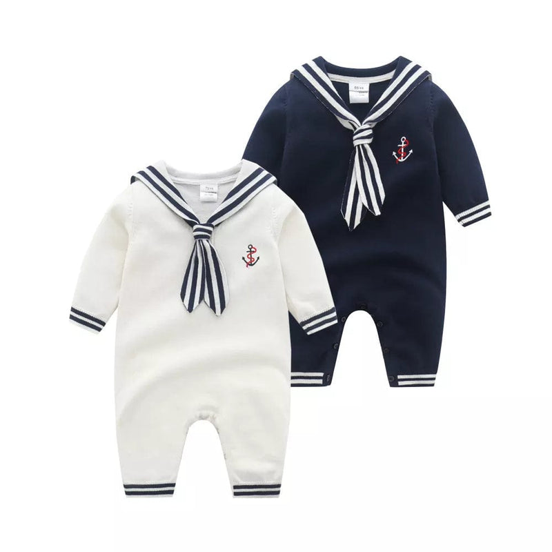 babies and kids Clothing Nautical-Themed Knit Romper -The Palm Beach Baby