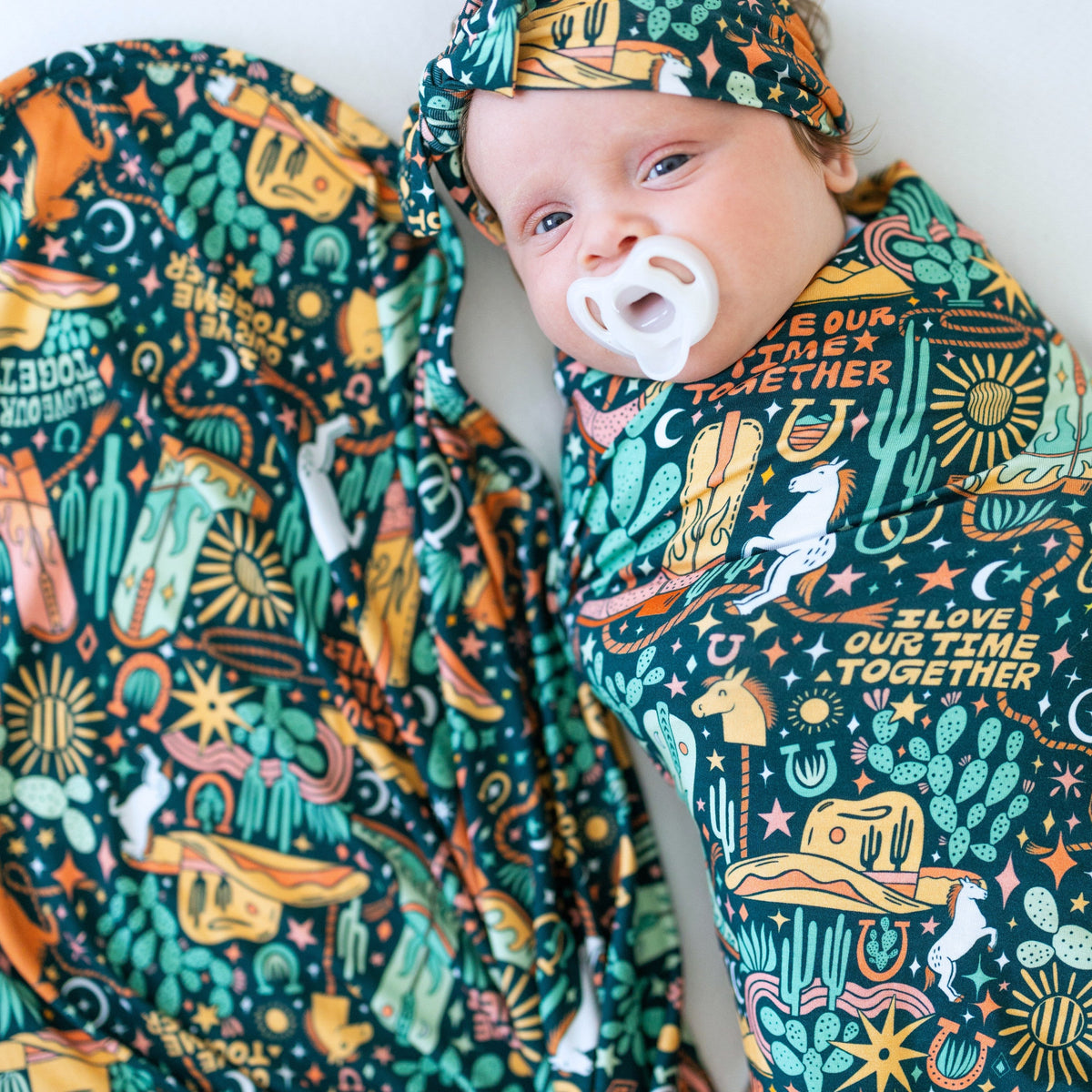 The Forever Swaddle Blanket | Wild West - The Palm Beach Baby Raising Mama
