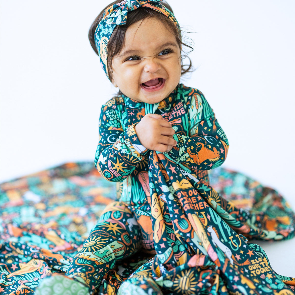 The Forever Swaddle Blanket | Wild West - The Palm Beach Baby Raising Mama