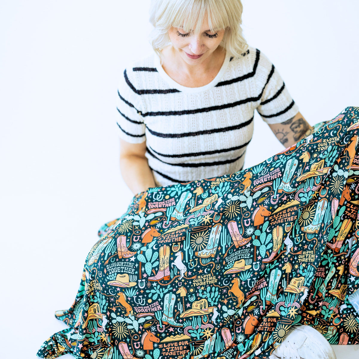 The Forever Swaddle Blanket | Wild West - The Palm Beach Baby Raising Mama
