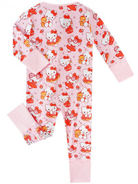 PoshTOT Sanrio Kitty Bamboo Baby Convertible Zippy Romper