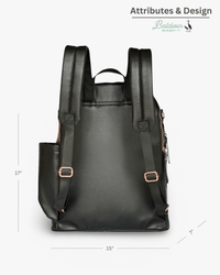The Daphne Diaper Bag - Onyx - The Palm Beach Baby