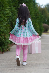 Chloe Tunic Set - Frosted Winterland - The Palm Beach Baby