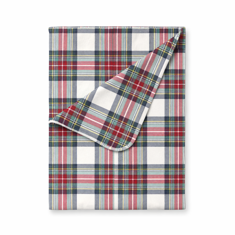 Holiday Plaid Baby Christmas Stroller Blanket – Soft & Cozy - The Palm Beach Baby