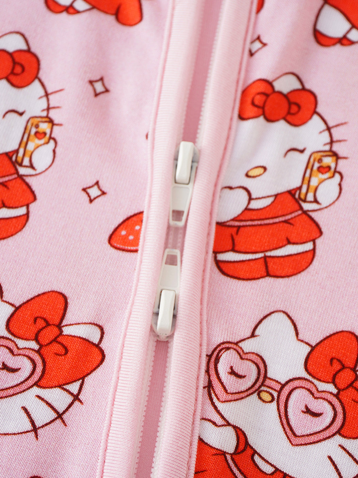 PoshTOT Sanrio Kitty Bamboo Baby Convertible Zippy Romper