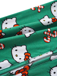 PoshTOT Sanrio Kitty Green Bamboo Baby Convertible Zippy Romper - The Palm Beach Baby