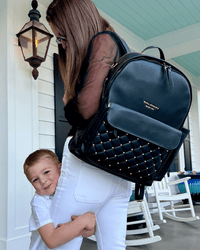 The Daphne Diaper Bag - Onyx - The Palm Beach Baby