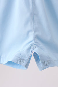 Yellow & blue ruffle bow bubble
