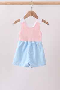 Pink & blue ruffle bow bubble