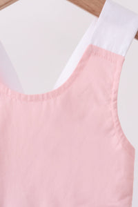 Pink & blue ruffle bow bubble