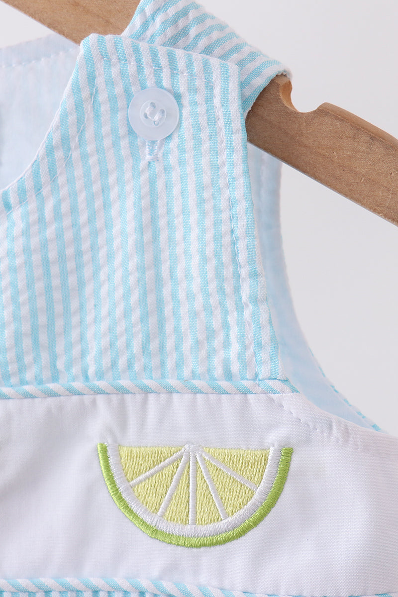 Blue Lemon Embroidered Jon Jon
