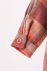 Rust Plaid Button Down Bubble - The Palm Beach Baby
