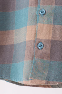 Teal Plaid Button Down Shirt - The Palm Beach Baby