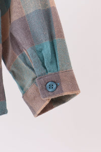 Teal Plaid Button Down Shirt - The Palm Beach Baby