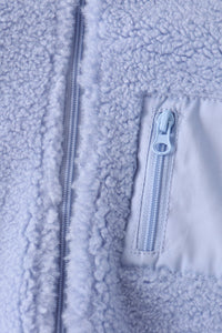 Children's Blue Fleece Zipper Jacket