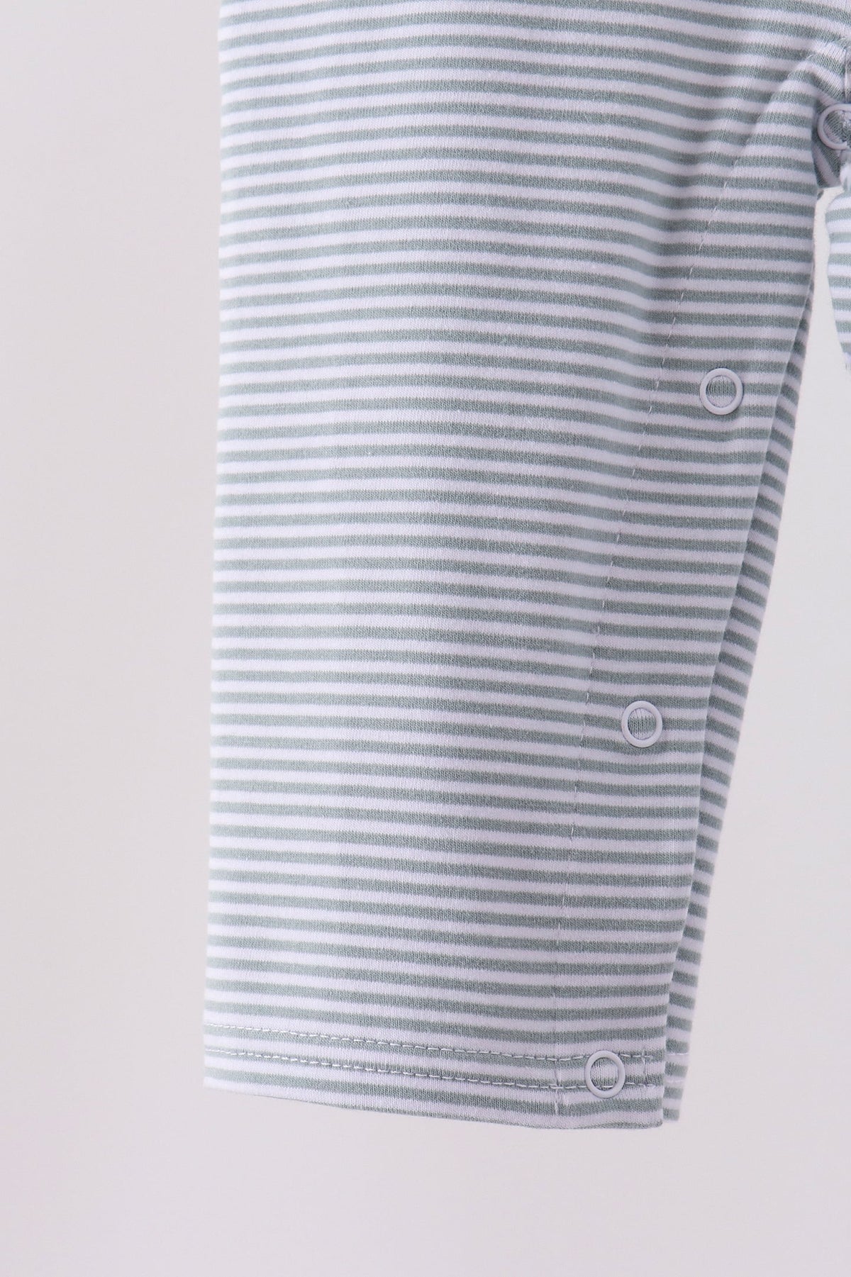 Sage Turkey Embroidered Stripe Jon Jon - The Palm Beach Baby