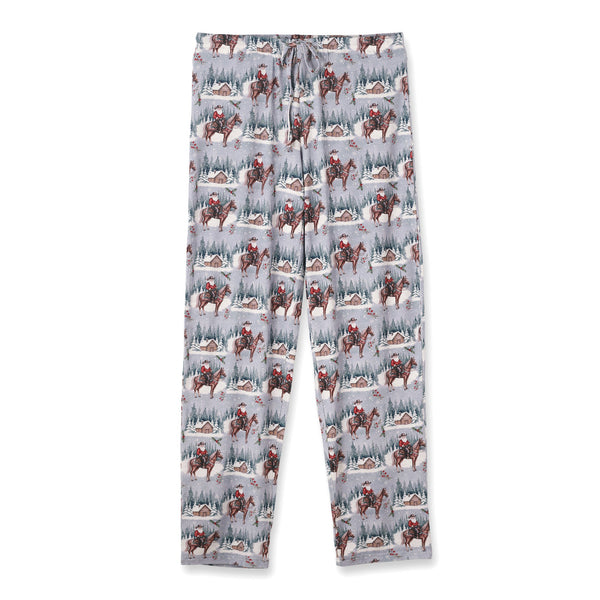 Adult Bamboo Pajama Pants - Cowboy Christmas Western - The Palm Beach Baby