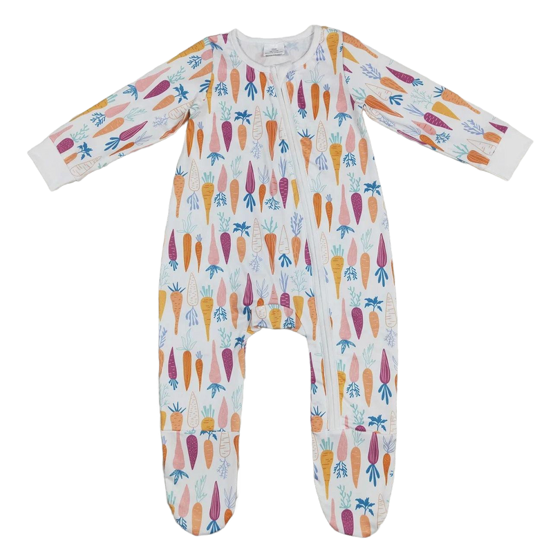 "Carrot Baby" Spring-Themed Baby's Romper