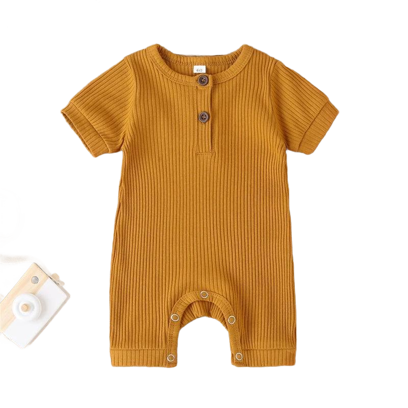 Casual Ribbed Knit Children's Romper - The Palm Beach Baby Estimated 10 - 14 Day Shipping