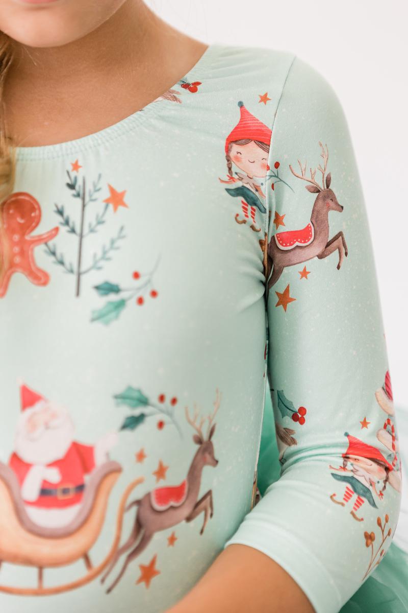 Believe in Your Elf 3/4 Tutu Leotard for Girls