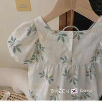 "Spring Flowers" Embroidered Bubble Romper - The Palm Beach Baby Estimated 20 Day Shipping