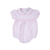 Smocked Bubble Romper - Pink
