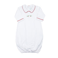 Newborn Christmas Day Gown — Peter Pan Collar