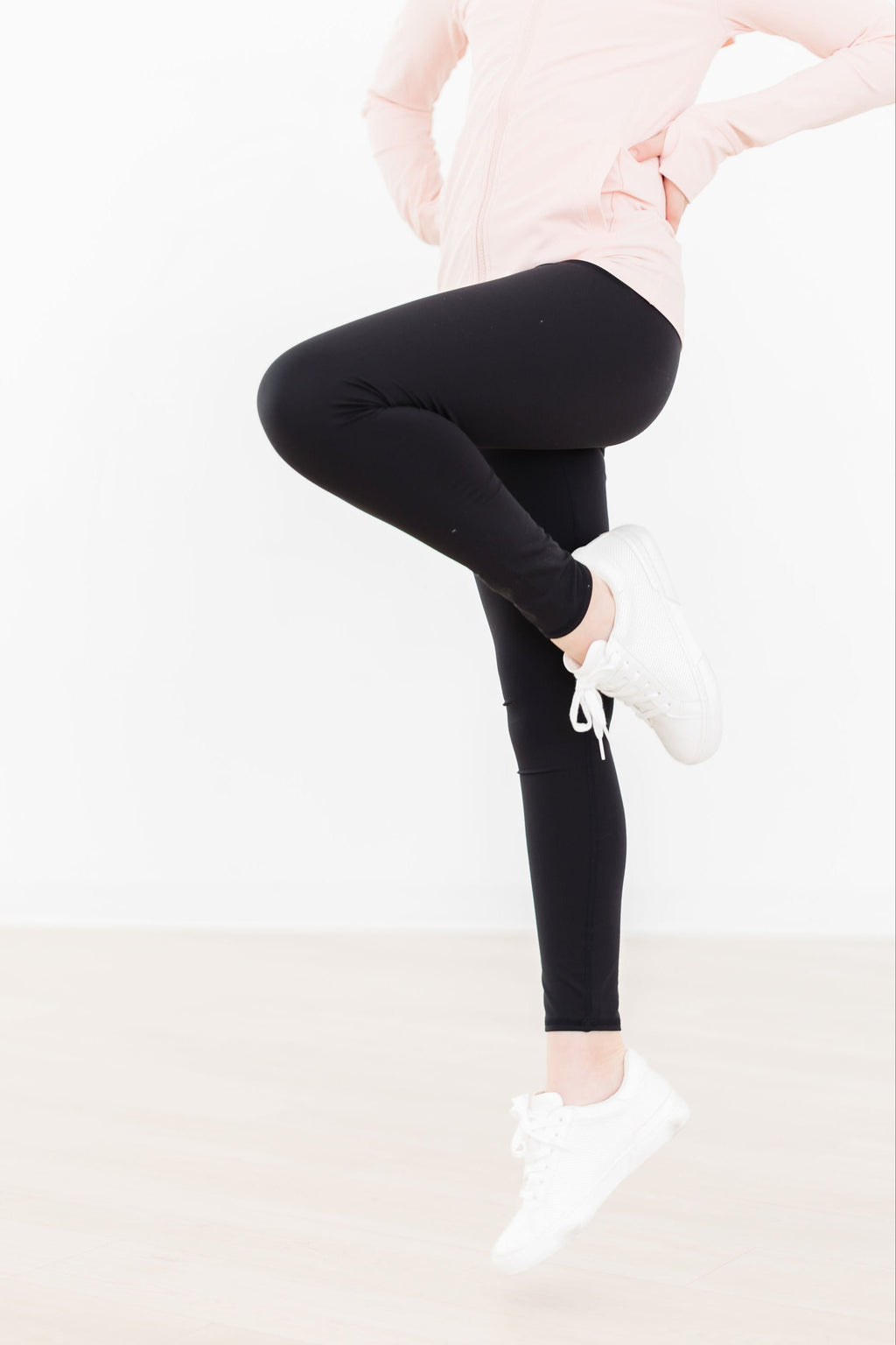 Balanced Black Active Legging for Girls by Mila & Rose, designed for comfort and style, perfect for an active lifestyle including yoga and dance.
