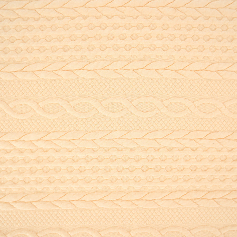 Textured pattern of Sealy Baby Knit Blanket in Camel Sand color, featuring a cozy knit design, perfect for your little one's comfort.