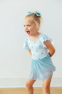 Blueberry Kisses Short Sleeve Twirl Leotard
