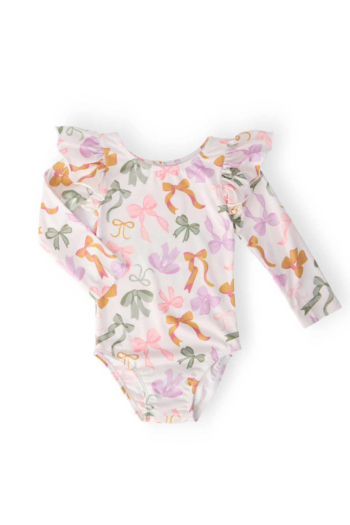Boho Bows Long Flutter Sleeve Leotard