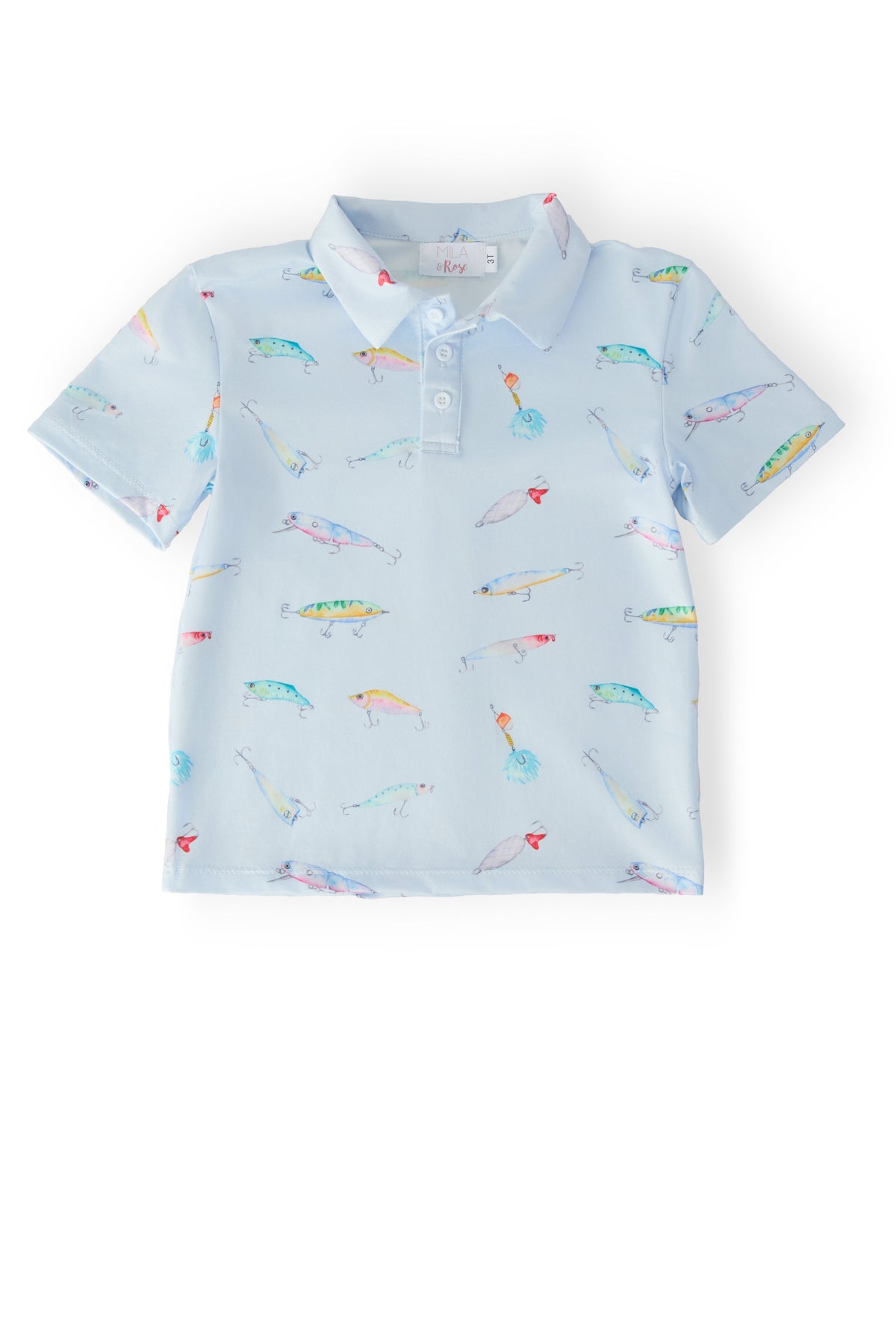 Boys Fish Hook S/S Polo - The Palm Beach Baby Mila & Rose ®