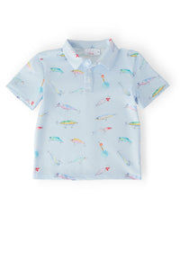 Boys Fish Hook S/S Polo - The Palm Beach Baby Mila & Rose ®