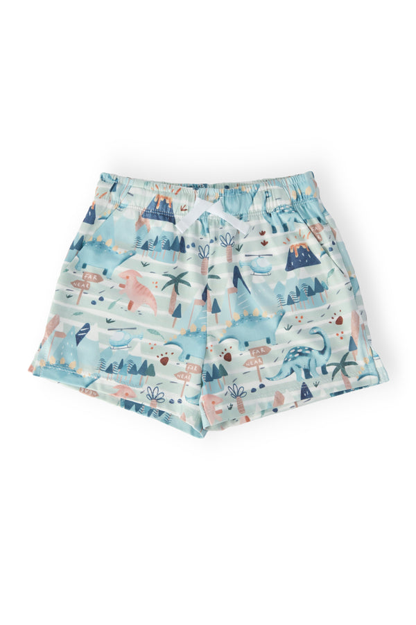 Boys Dino Tracks Play Shorts - The Palm Beach Baby Mila & Rose ®