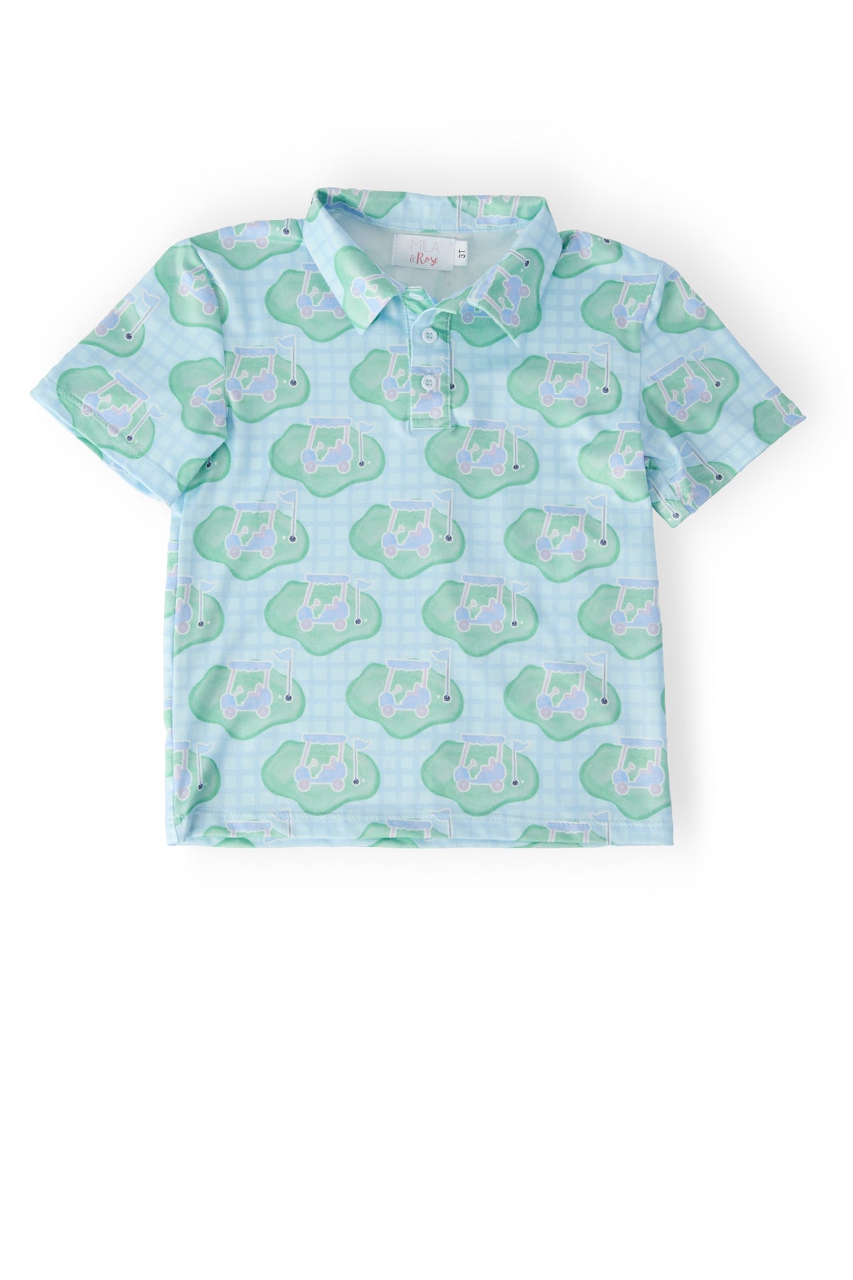 Boys He's on the Green S/S Polo - The Palm Beach Baby Mila & Rose ®