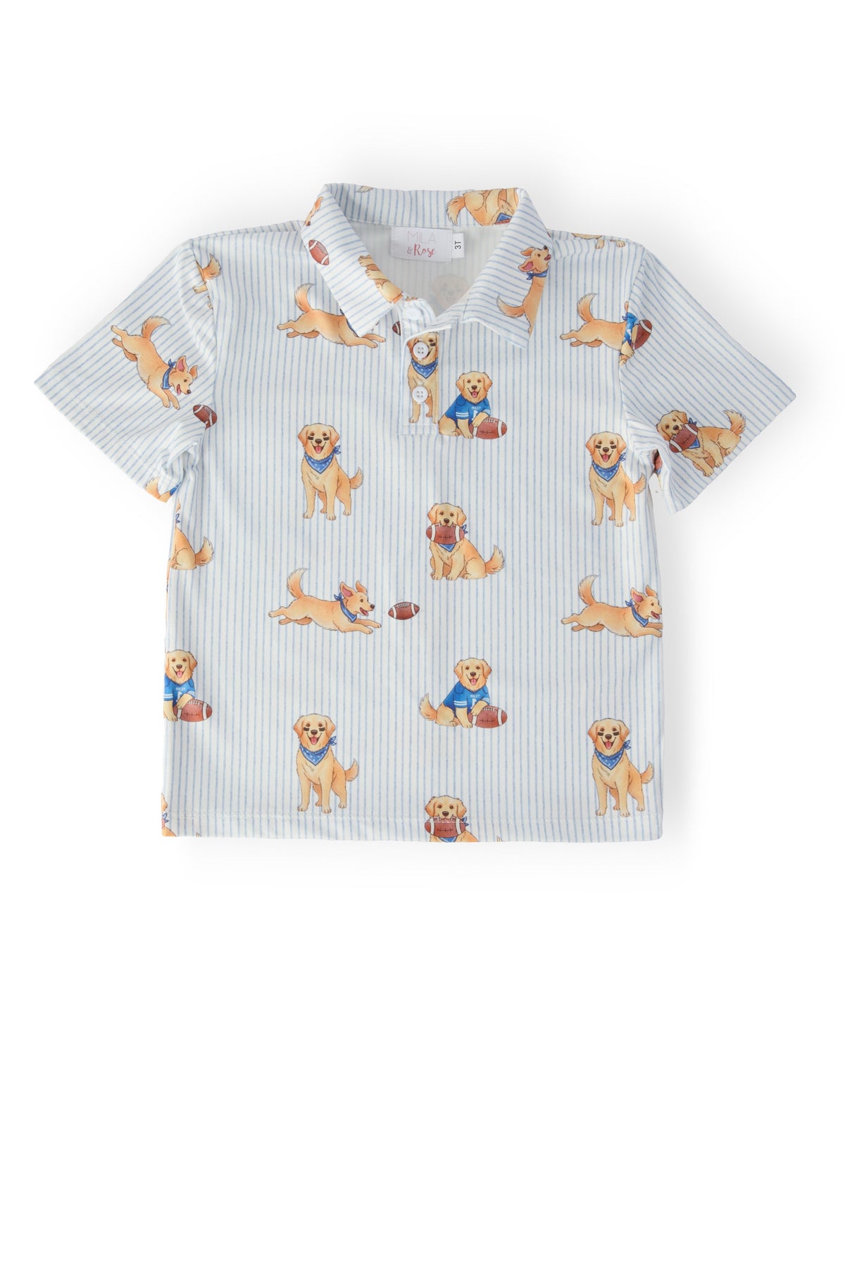 Boys Quarter-Bark S/S Polo - The Palm Beach Baby Mila & Rose ®