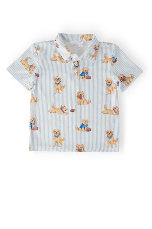Boys Quarter-Bark S/S Polo - The Palm Beach Baby Mila & Rose ®