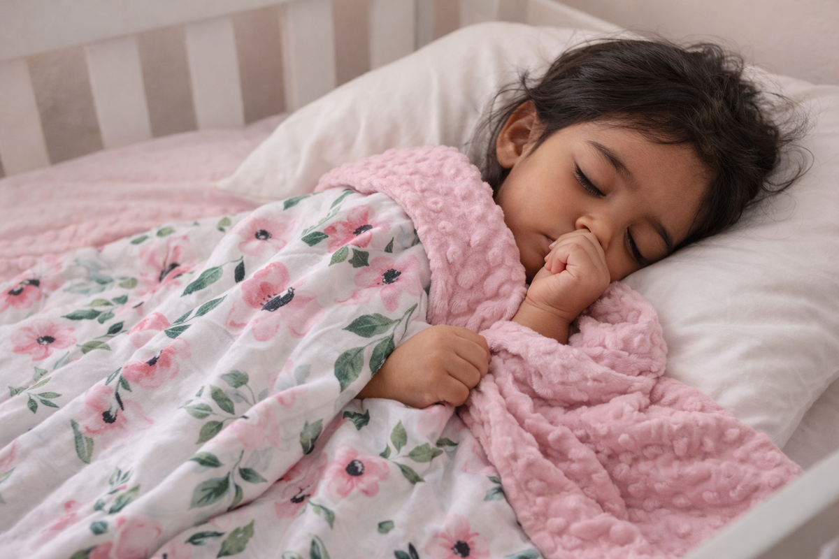 Flowers Forever Minky Blanket - The Palm Beach Baby Growing Sprouts