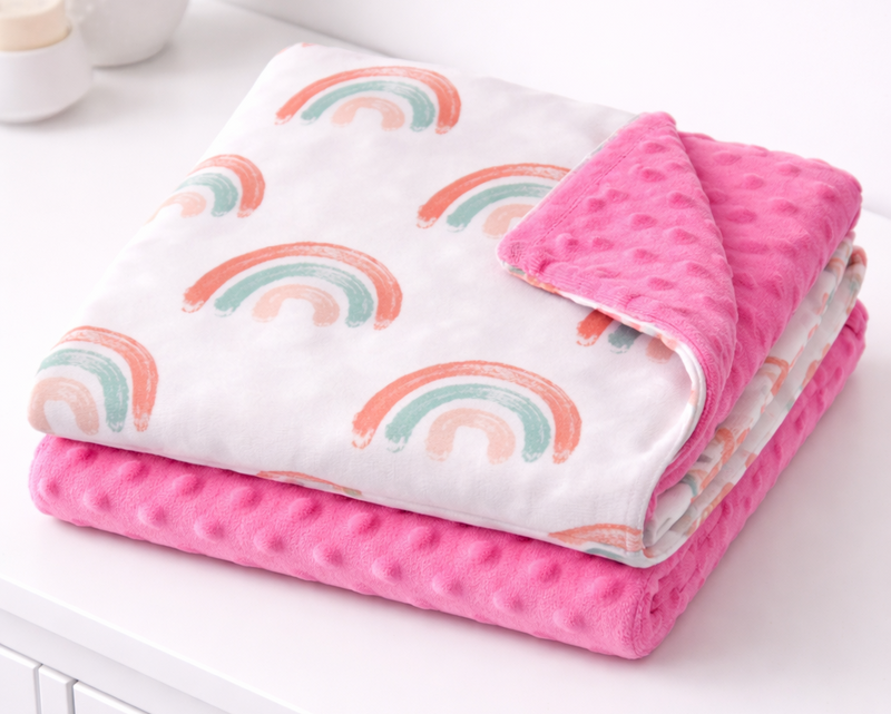 Colorful Creations Minky Blanket - The Palm Beach Baby